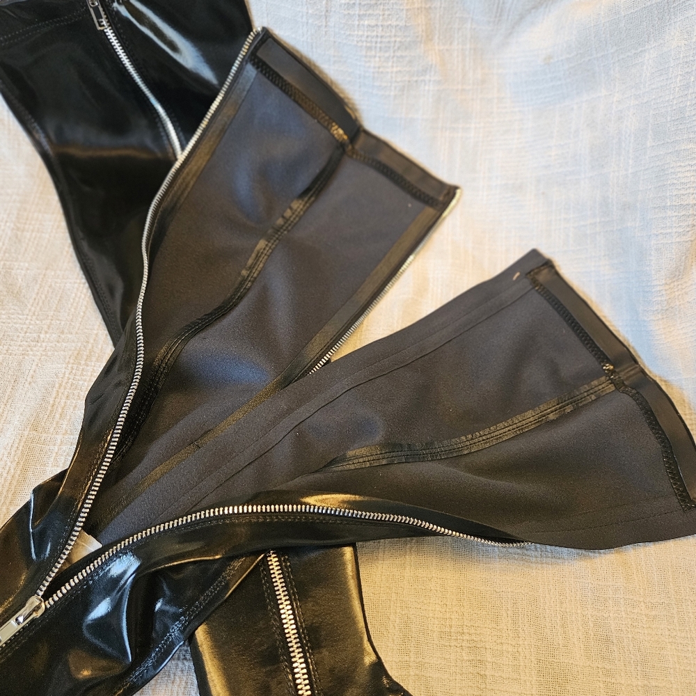 🧨Poster Girl by Dolls Kill Future Trippin' Thigh High Boots - Picture 8 of 15